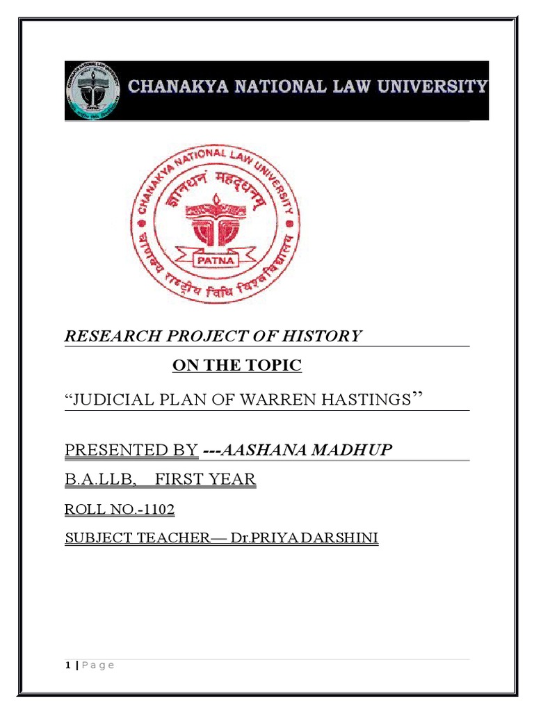 History Project Final | PDF | British Raj | Justice Of The Peace