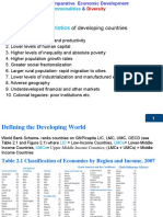 Common Characteristics: of Developing Countries