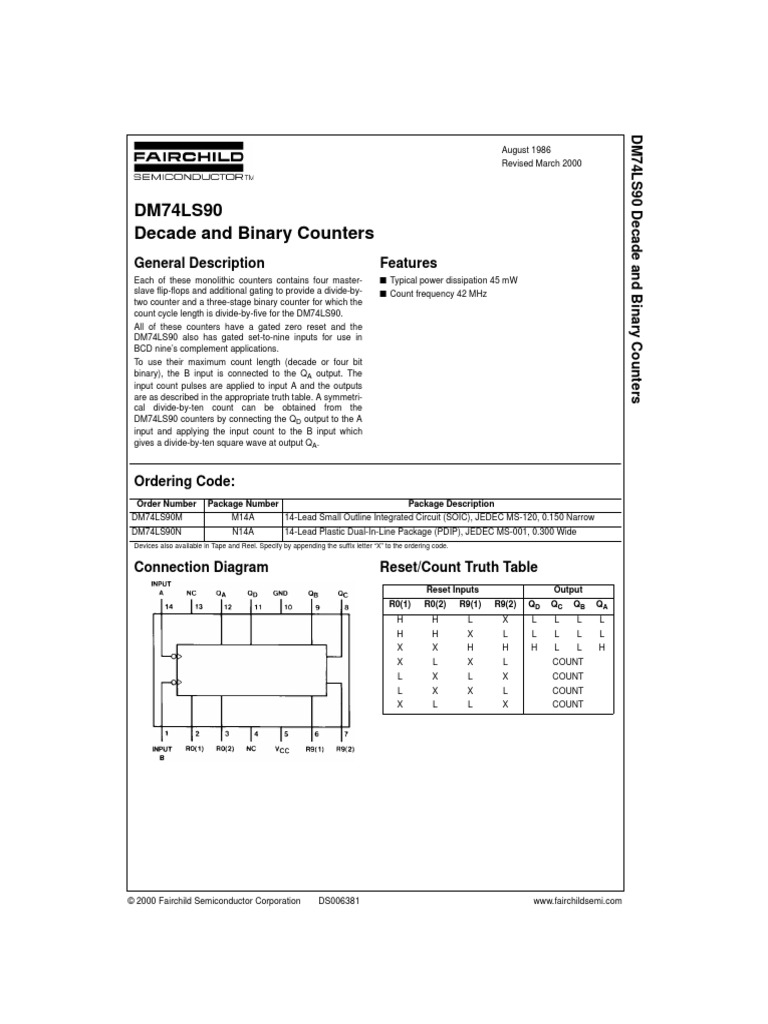 74LS90.pdf | Electronic Circuits | Computer Engineering
