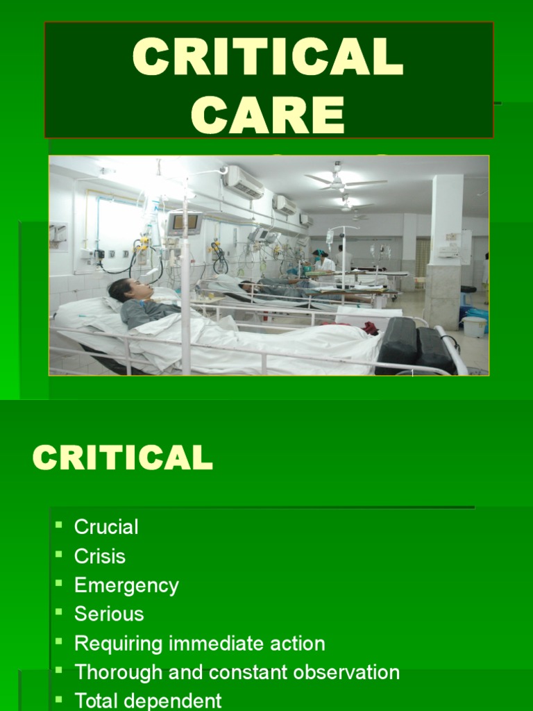 Critical Care Nursing Overview Guide | PDF | Intensive Care Medicine ...