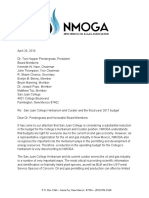 Letter from New Mexico OIl and Gas Association to San Juan College Board