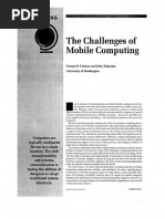 The Challenges of Mobile Computing