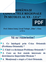 Prezentare Romania Si Conflictele Regionale in Secolul Al Xxlea Cls. 11