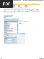 Step by Step Process For Sending Customer or Vendor Master Data From ECC System To An External System Mysql Database Through SAP Process Integration