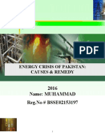 Energy Crisis of Pakistan