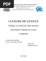 Proiect Baze De Date Licenta 2010