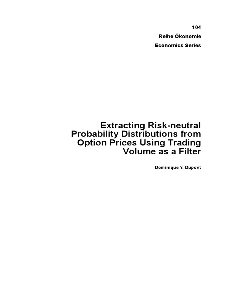 Extracting Risk neutral Probability Distributions