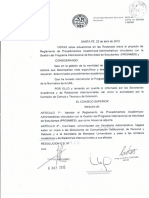 Resolucion Reglamento Proinmes 2015 PDF