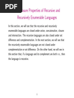 5.2: Closure Properties of Recursive and Recursively Enumerable Languages