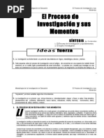 El proceso de investigación y sus momentos