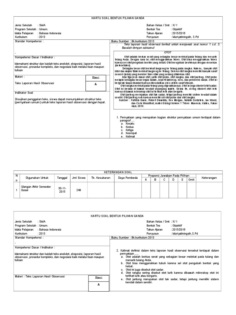 Format Kartu Soal Edit Pdf