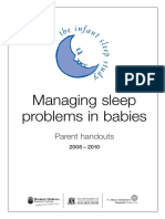 Managing Sleep Problems in Babies: Parent Handouts