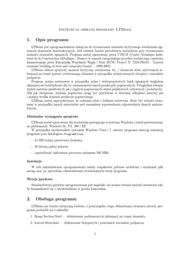 Instrukcja Ltbeam | PDF