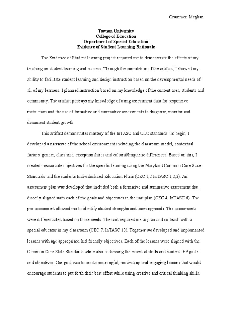 Esl Rationale | PDF | Educational Assessment | Individualized Education ...
