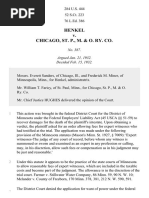 Henkel v. Chicago, St. P., M. & OR Co., 284 U.S. 444 (1932)