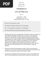 Terminiello v. Chicago, 337 U.S. 1 (1949)