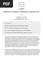 Larson v. Domestic & Foreign Commerce Corporation