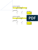 Decision Variables X y Z