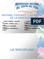 Michael Foucoult y Su Vision de La Educacion