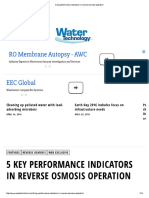 5 Key Performance Indicators in Reverse Osmosis Operation