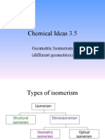 Chemical Ideas 3.5: Geometric Isomerism (Different Geometries)