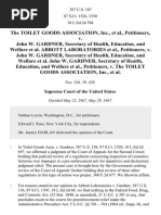 Gardner v. Toilet Goods Assn., Inc., 387 U.S. 167 (1967)
