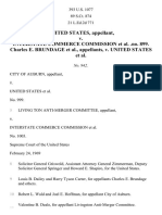 United States v. Interstate Commerce Commission .No. 899. Charles E. Brundage v. United States, 393 U.S. 1077 (1969)