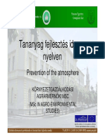 Tananyag Fejlesztés Idegen Nyelven: Prevention of The Atmosphere