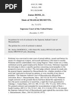 James Ross, Jr. v. State of Massachusetts, 414 U.S. 1080 (1974)