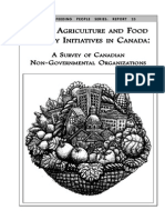 Urban Agriculture and Food Security Initiatives in Canada