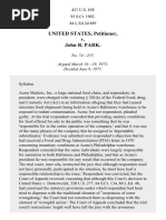 United States v. Park, 421 U.S. 658 (1975)