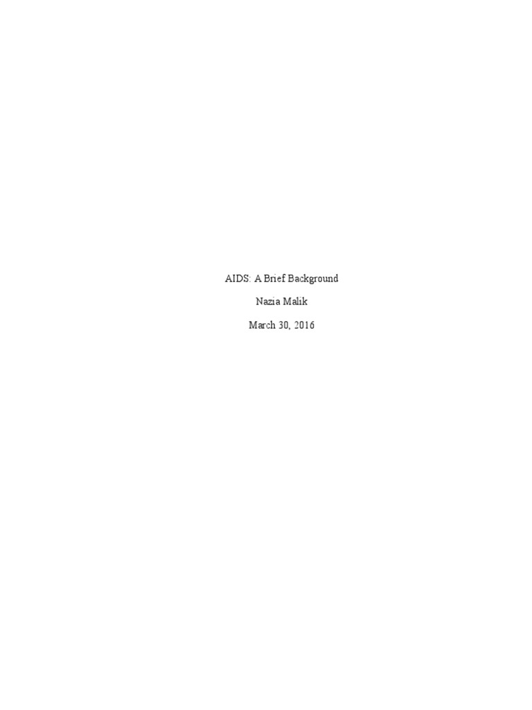 Aids Paper | PDF | Elisa | Hiv/Aids