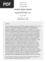 Marine Bank v. Weaver, 455 U.S. 551 (1982)