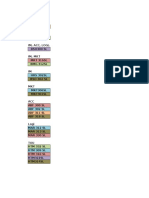 Master Time Table Stage