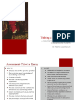 Writing A Research Essay: A Resource For Ancient World Studies Undergraduate Students DR Parshia Lee-Stecum
