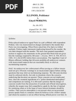 Illinois v. Perkins, 496 U.S. 292 (1990)
