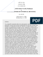 Portland Golf Club v. Commissioner, 497 U.S. 154 (1990)