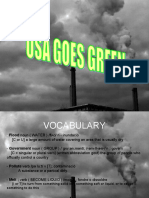 The Usa Goes Green