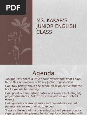 meet the teacher pp