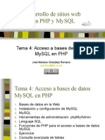Desarrollo MySql y PHP