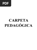 CARPETA PEDAGÓGICA