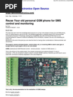 Reuse Your Old Personal GSM Phone For SMS Control and Monitoring