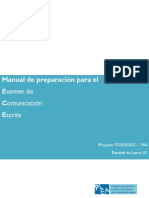 Manual de Preparacion Para El Examen de Comunicacion Escrita