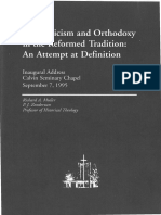 Muller - Scholasticism and Orthodoxy in The Reformed Tradition - An Attempt at Definition (1995)
