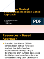 Perumusan Strategi Berdasarkan Resource-Based Approach