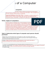 Computer Worksheet