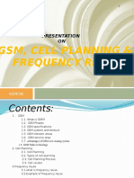 GSM, Cell Planning & Frequency Reuse: Presentation ON