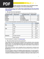 Survey On Discrimination and Hate Crime Against Jews in EU Member States Questions & Answers On The Survey Methodology