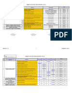 1.- Objetivos de SSOMA 2012