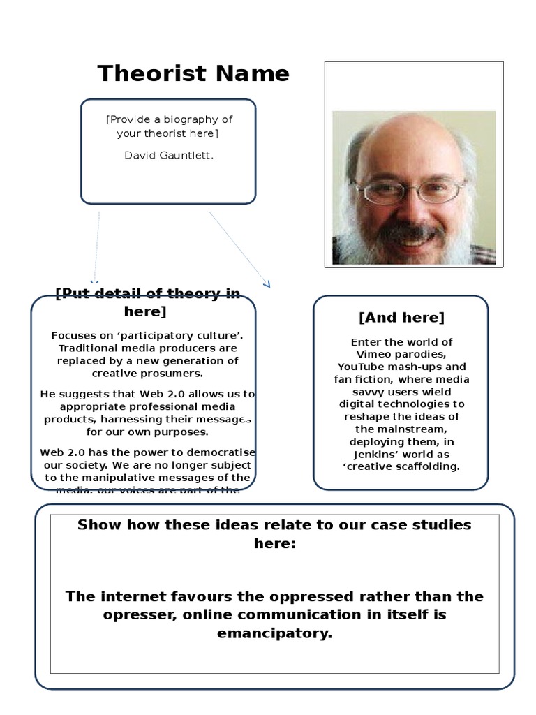 David Gauntlett's Participatory Culture Theory | PDF